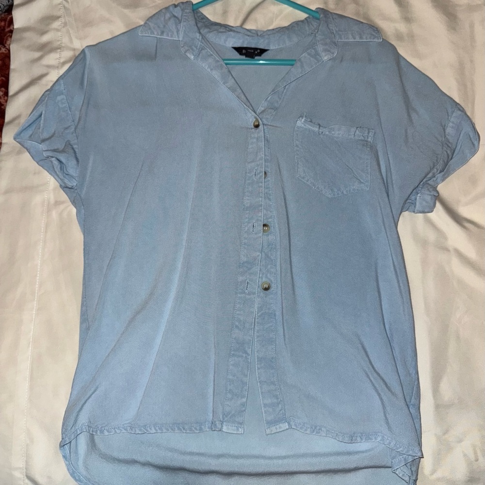Blue Button Up